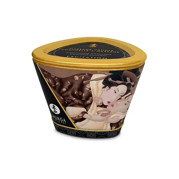 Massage Candle 170ml - Chocolade van het merk Shunga - Massage Kaarsen - online kopen bij Masculum.nl. De discrete online seks-toys en erotisch heren ondergoed winkel voor gay & hetero mannen.
