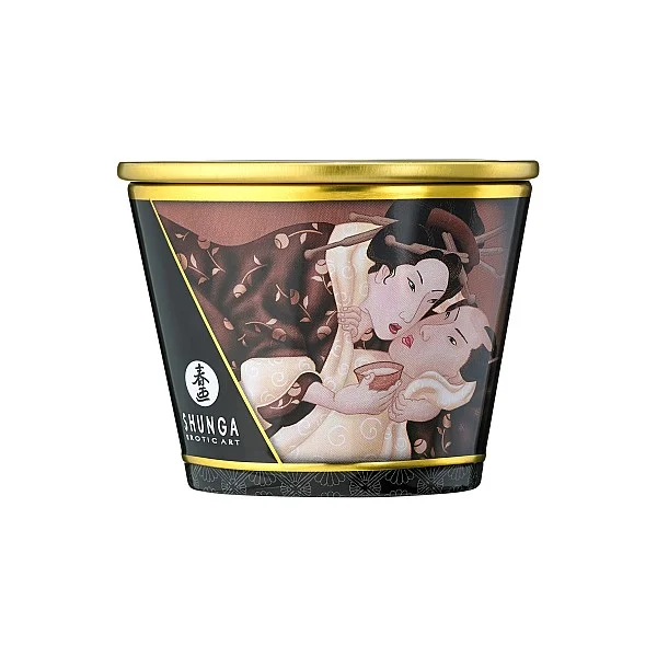 Massage Candle 170ml - Chocolade van het merk Shunga - Massage Kaarsen - online kopen bij Masculum.nl. De discrete online seks-toys en erotisch heren ondergoed winkel voor gay & hetero mannen.