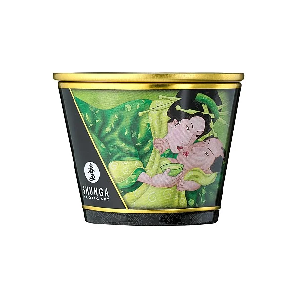 Massage Candle 170ml - Groene thee van het merk Shunga - Massage Kaarsen - online kopen bij Masculum.nl. De discrete online seks-toys en erotisch heren ondergoed winkel voor gay & hetero mannen.