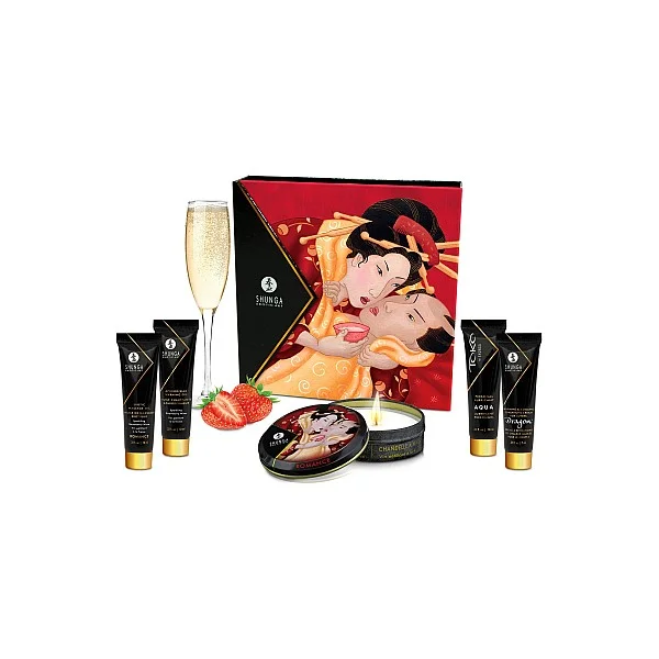 Geisha's Secrets Set - Aardbei van het merk Shunga - Erotische Cadeausets - online kopen bij Masculum.nl. De discrete online seks-toys en erotisch heren ondergoed winkel voor gay & hetero mannen.