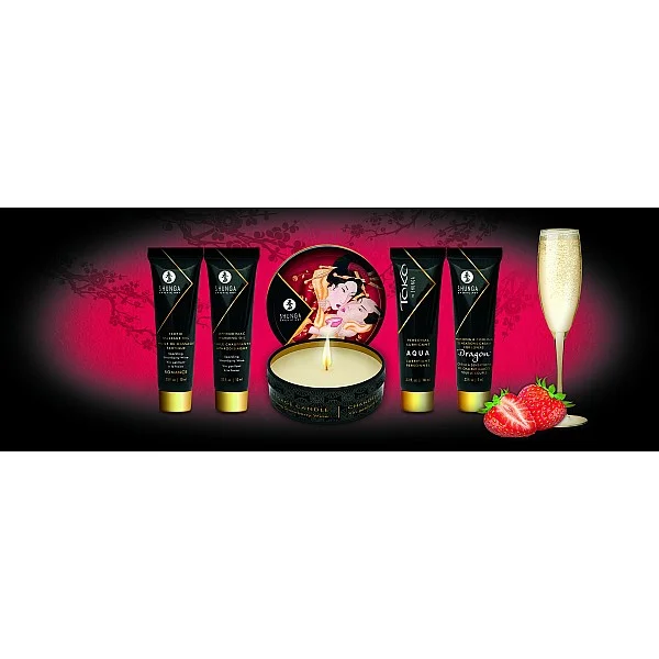 Geisha's Secrets Set - Aardbei van het merk Shunga - Erotische Cadeausets - online kopen bij Masculum.nl. De discrete online seks-toys en erotisch heren ondergoed winkel voor gay & hetero mannen.