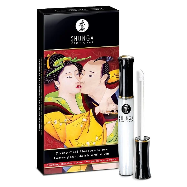 Oral Pleasure Lip Gloss 10ml - Aardbei van het merk Shunga - Lustopwekkers - online kopen bij Masculum.nl. De discrete online seks-toys en erotisch heren ondergoed winkel voor gay & hetero mannen.