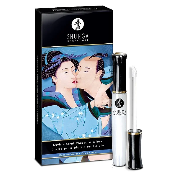 Oral Pleasure Lip Gloss 10ml - Kokosnoot van het merk Shunga - Lustopwekkers - online bestellen bij Masculum.nl. De discrete online seks-toys en erotisch heren ondergoed winkel voor gay & hetero mannen.