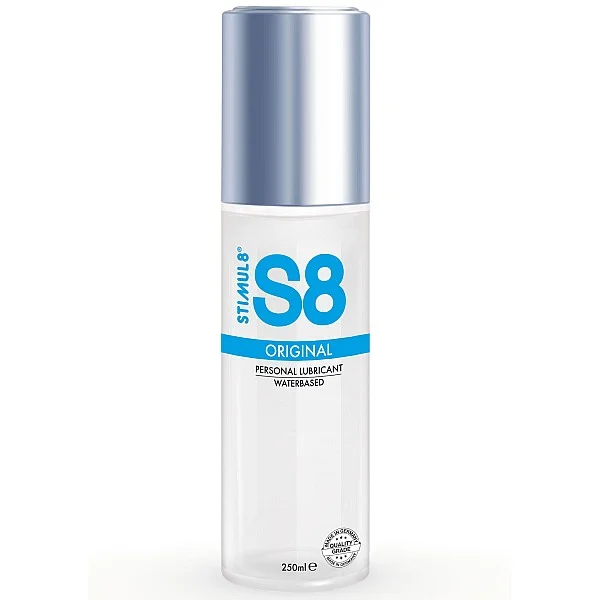 S8 Waterbased Lube 250ml - Origineel van het merk Stimul8 S8 - Glijmiddel op Waterbasis - online bestellen bij Masculum.nl. De discrete online seks-toys en erotisch heren ondergoed winkel voor gay & hetero mannen.