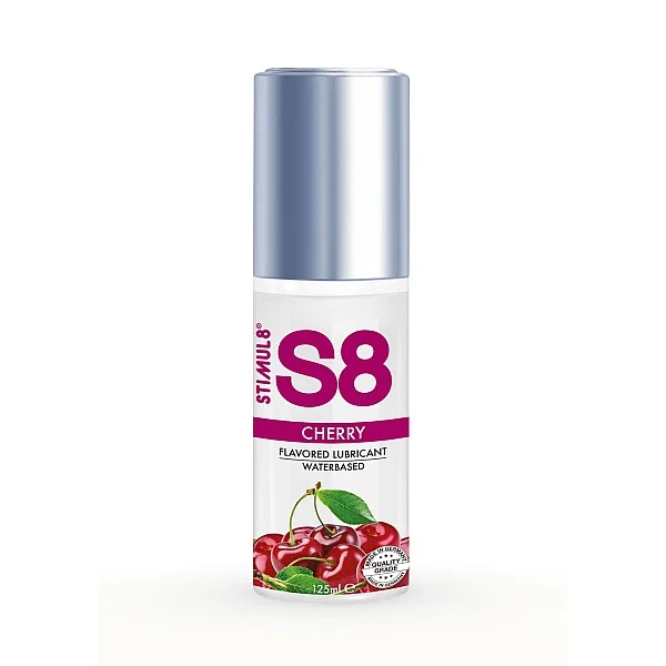 S8 WB Flavored Lube 125ml - Kers van het merk Stimul8 S8 - Glijmiddel met Smaak - online kopen bij Masculum.nl. De discrete online seks-toys en erotisch heren ondergoed winkel voor gay & hetero mannen.