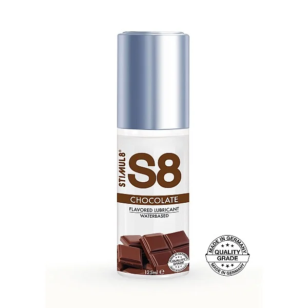 S8 WB Flavored Lube 125ml - Chocolade van het merk Stimul8 S8 - Glijmiddel met Smaak - online bestellen bij Masculum.nl. De discrete online seks-toys en erotisch heren ondergoed winkel voor gay & hetero mannen.