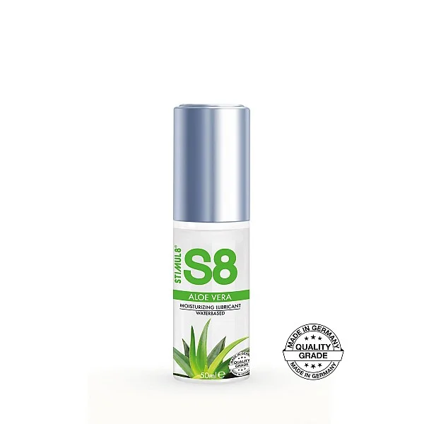 S8 WB Aloe Vera Lube 50ml - Aloe vera van het merk Stimul8 S8 - Glijmiddel op Waterbasis - online bestellen bij Masculum.nl. De discrete online seks-toys en erotisch heren ondergoed winkel voor gay & hetero mannen.