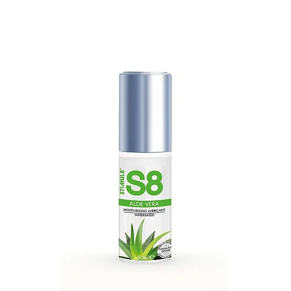 S8 WB Aloe Vera Lube 50ml - Aloe vera van het merk Stimul8 S8 - Glijmiddel op Waterbasis - online bestellen bij Masculum.nl. De discrete online seks-toys en erotisch heren ondergoed winkel voor gay & hetero mannen.