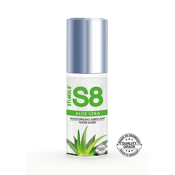 S8 WB Aloe Vera Lube 125ml - Aloe vera van het merk Stimul8 S8 - Glijmiddel op Waterbasis - online kopen bij Masculum.nl. De discrete online seks-toys en erotisch heren ondergoed winkel voor gay & hetero mannen.