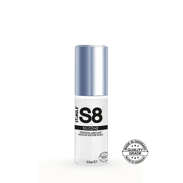 S8 Premium Silicone Lube 50ml - Origineel van het merk Stimul8 S8 - Siliconen Glijmiddel - online kopen bij Masculum.nl. De discrete online seks-toys en erotisch heren ondergoed winkel voor gay & hetero mannen.