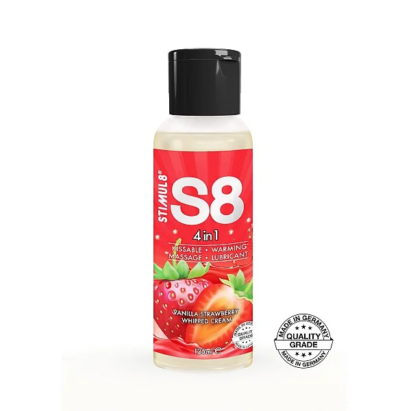 S8 4-in-1 Dessert Lube 125ml - Aardbei van het merk Stimul8 S8 - Glijmiddel met Smaak - online bestellen bij Masculum.nl. De discrete online seks-toys en erotisch heren ondergoed winkel voor gay & hetero mannen.