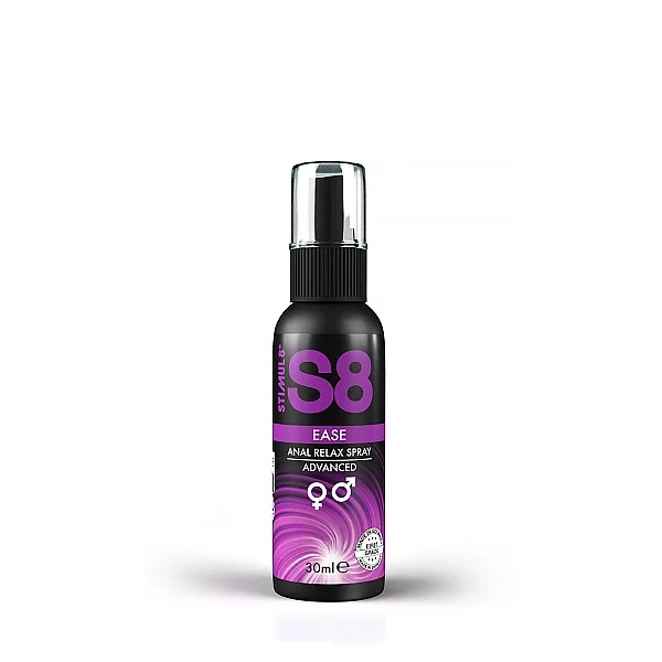 S8 Ease Anal Relax Spray 30ml - Naturel van het merk Stimul8 S8 - Anaal Sprays & Crèmes - online bestellen bij Masculum.nl. De discrete online seks-toys en erotisch heren ondergoed winkel voor gay & hetero mannen.